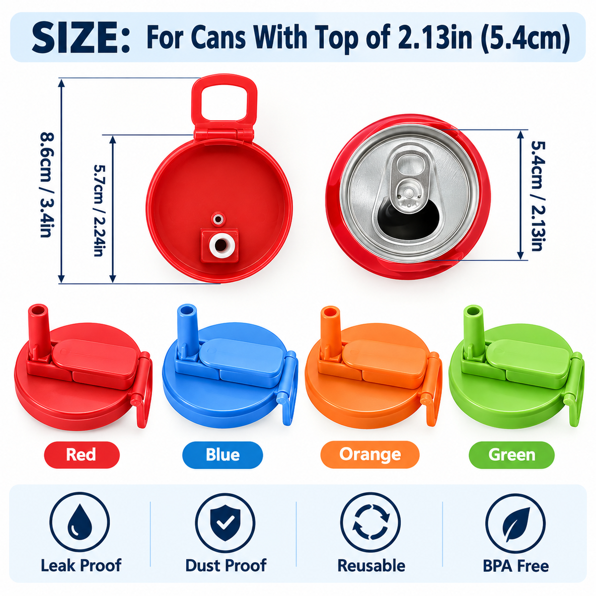 The Original Universal Can Cover™ | Spill-Proof & Pest-Protecting Drink Sealer