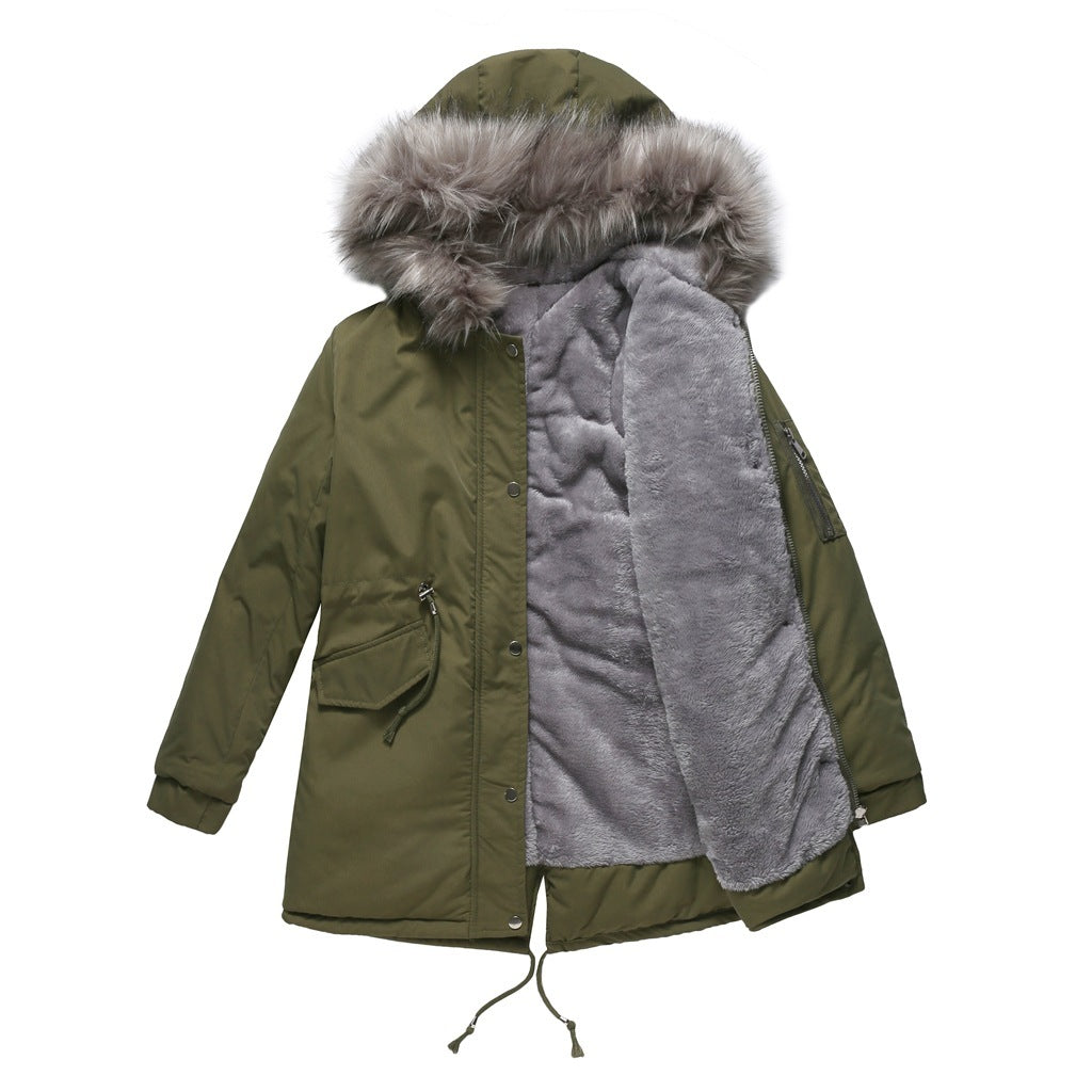 Parka Padded Mid-length Hooded