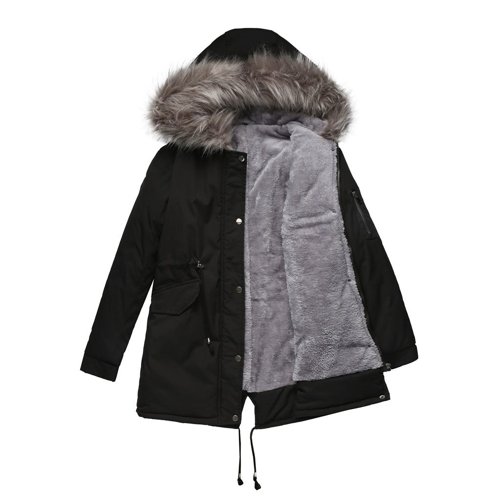 Parka Padded Mid-length Hooded